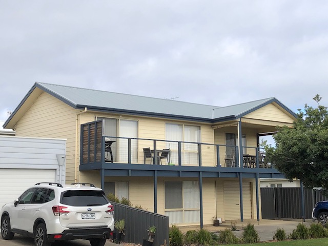 Professional roofing work in progress