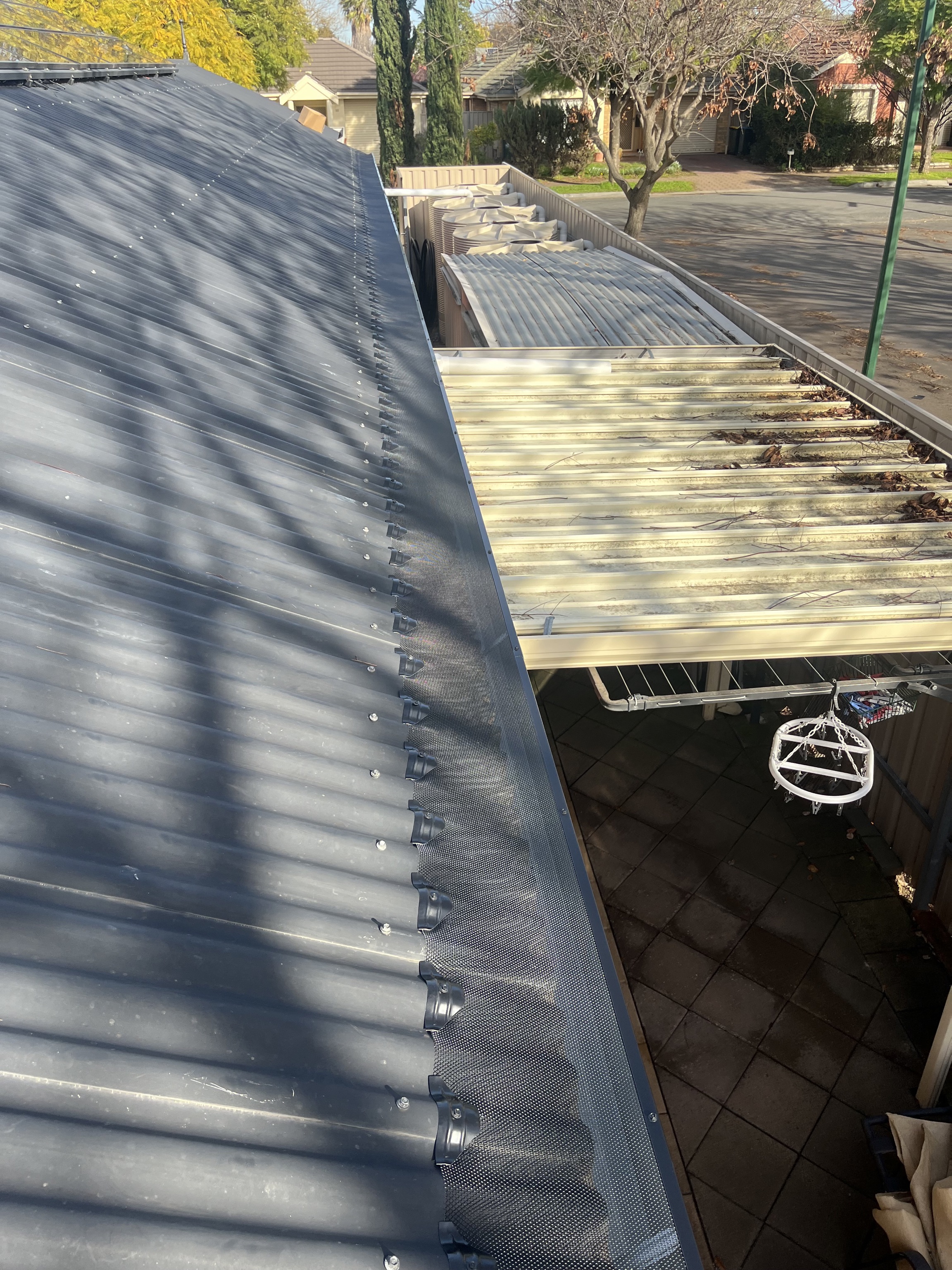 True Blue Gutter Guard installation